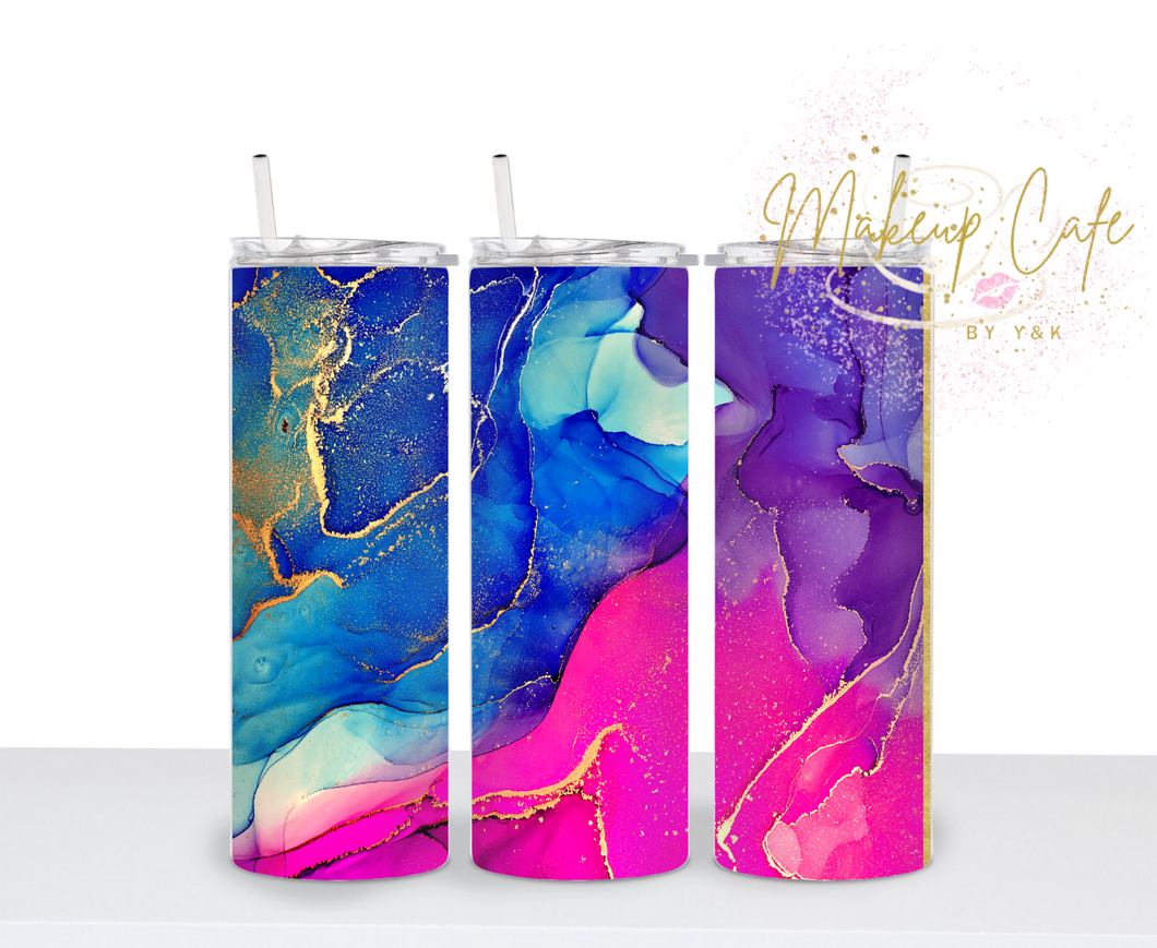 Pink Purple Blue Abstract 20oz Tumbler