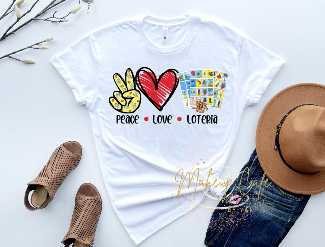 Peace Love Loteria Shirt