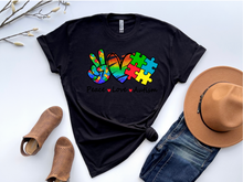 Load image into Gallery viewer, Peace Love Autism Shirt
